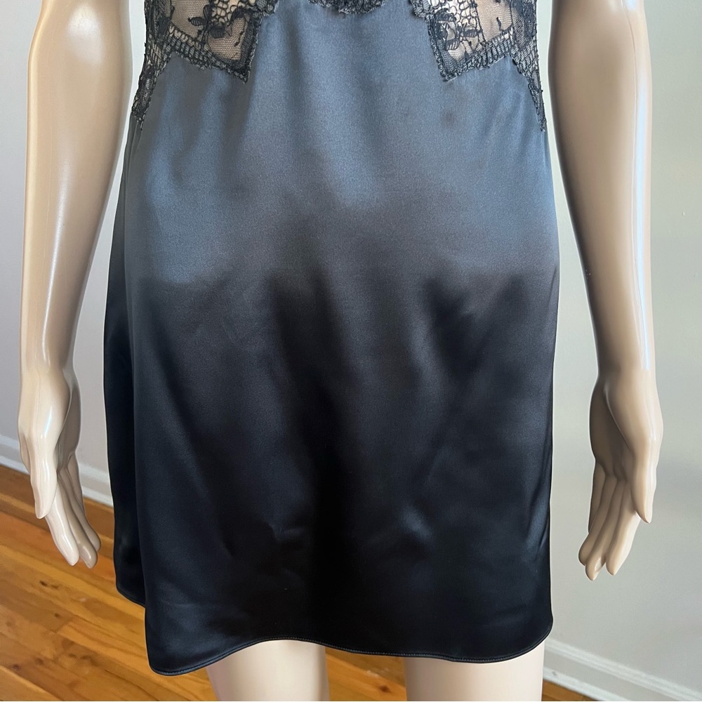 FOR LOVE & LEMONS BRIE BLACK SLIP DRESS Mini SIZE M - Picture 9 of 16